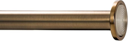 Ivilon Tension Curtain Rod - Spring Tension Rod for Windows or Shower, 36 to 54 Inch. Warm Gold