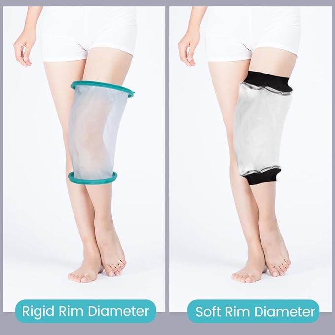 Cast Covers for Shower Leg, Waterproof Cast Cover for Showering, Knee Surgery Recovery Equipment, Waterproof Knee Brace, Knee (Diameter - 7.9")