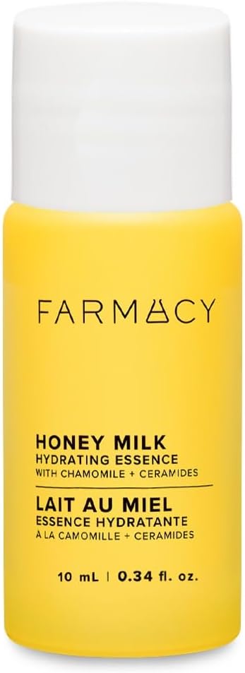Farmacy Hydrating Essence - Hydrating Honey Milk Toner + Facial Essence to Soothe, Moisturize and Strengthen Skin Barrier - Preps Complexion for Skincare Products or Makeup Application (10ml)