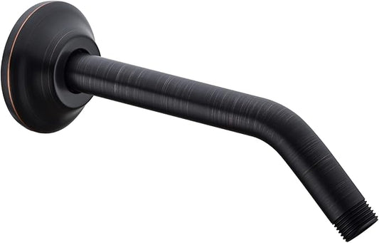 BESTILL Wall Mounted 8 Inch Shower Head Arm, Shower Arm and Flange Included, Oil Rubbed Bronze