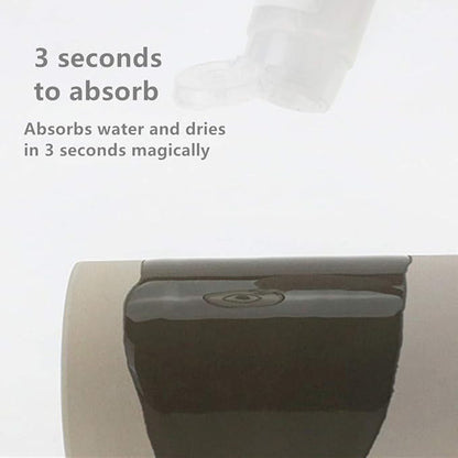 2 Pack Toothbrush Holder Set Diatomite Toothbrush Cup, Water Absorption Fast Drying Bathroom Toothbrush Organizer for Electric Toothbrush Toothpaste Razor Makeup Brush (Light Grey)