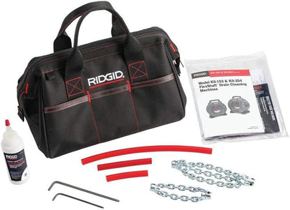 RIDGID 64273 Model K9-204 FlexShaft Drain Cleaning Machine Kit for 2"-4" Pipes