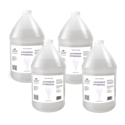 Lavender Hydrosol - Pure Steam Distilled Floral Water Spray for Face Toner, Facial Mist & DIY Skincare - Lavandula Angustifolia Hydrating Skin Refresher & Linen Spray - 100% Natural 4 Gallons