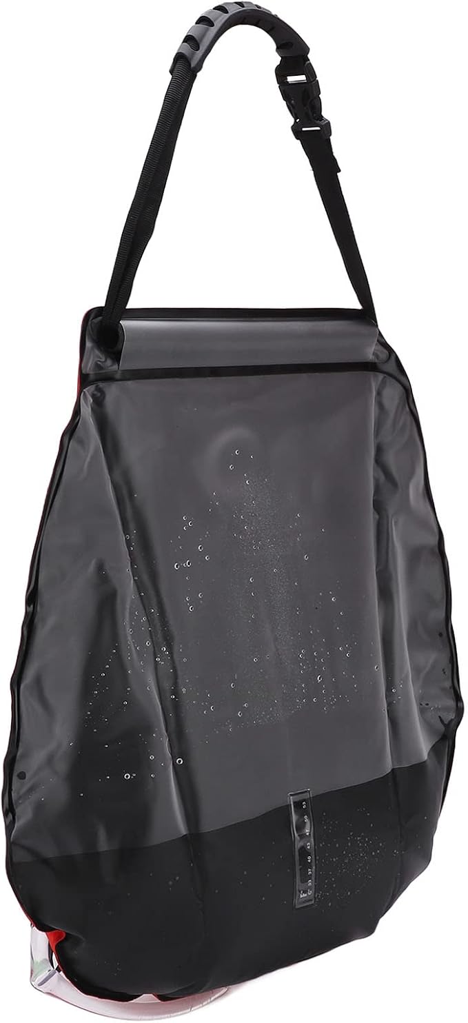 20L Folding Solar Heated Shower Bath, oor Camp Shower with Hose and Head, Portable Heating for Cam Hiking Backpacking, Leakproof e l