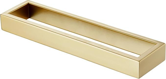 KOKOSIRI Towel Bar Brushed Gold Hand Towel Holder 12 Inch Kitchen Towel Hanger Rack Stainless Steel Bathroom Hardware Wall Mounted, 1 Pack B4008BG-L12