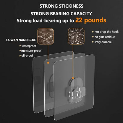 4 Pack Shower Gel Bottle Rack Hook Self Adhesive Wall Mounted No Drilling Shampoo Dispenser Bottle Holder Hook Hand Soap Dispenser Holder Liquid Soap Shower Holder for Wall Kitchen Bathroom