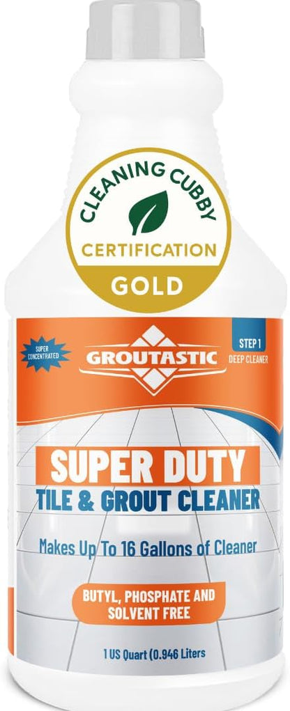 Super Duty Degreaser – Heavy Duty Tile & Grout Cleaner for Kitchens, Bathrooms & Floors – Removes Grease, Soap Scum & Deep Stains – Non-Corrosive Concentrate