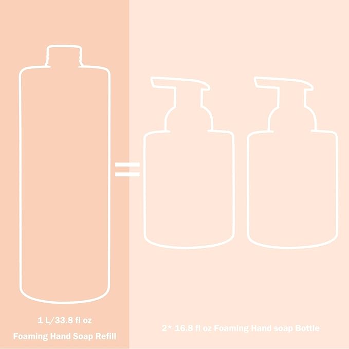 ROMIIE ZOI Foaming Hand Soap Refill, Lemon, Gentle & Moisturizing Formula, 1 L/ 33.8 FL OZ