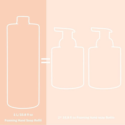 ROMIIE ZOI Foaming Hand Soap Refill, Lemon, Gentle & Moisturizing Formula, 1 L/ 33.8 FL OZ