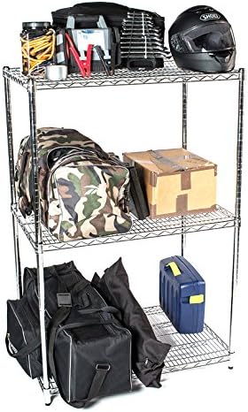 Omega 24" Deep x 60" Wide x 96" High 3 Tier Chrome Starter Shelving Unit