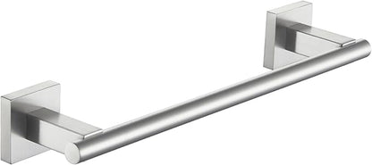 Suyar Bathroom Towel Holder Brushed Nickel, SUS 304 Stainless Steel Hand Towel Bar for Wall, 13.78 Inch