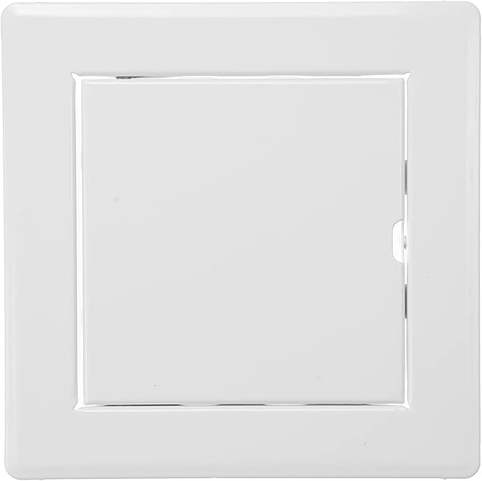 Vent Systems 4'' x 4'' Inch White Metal Access Panel - Easy Access Doors - Access Panel for Drywall, Wall, Electrical and Plumbing Service Door