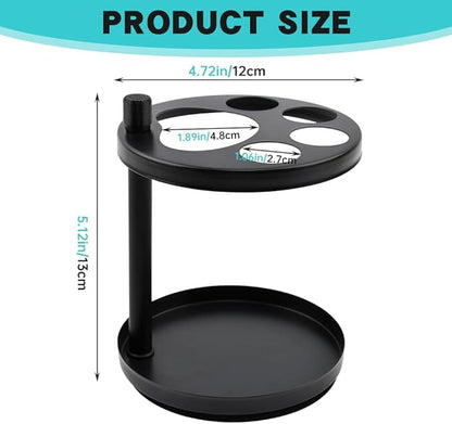 Stainless Steel Toothbrush Holder for Bathroom, Ventilated Organizer Stand with Separate Slots for Electric Toothbrushes, Toothpaste, Razors & Comb