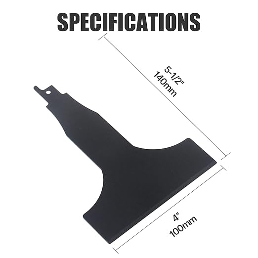 2pcs 4 inch (100mm) HCS reciprocating Saw Blade Saber Shovel Length Cleaning Tool for Removing Tile Grout Glue Gaps, etc.…