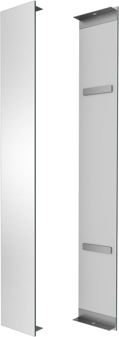 Side Mirrored Kits, 4'' W x 30'' H Decorative Side Mirrors Set of 2 for 30-Inch-Height Beveled Lighted Mirror Cabinet Surface-Mounting-Use Only (for Model-Anglora)