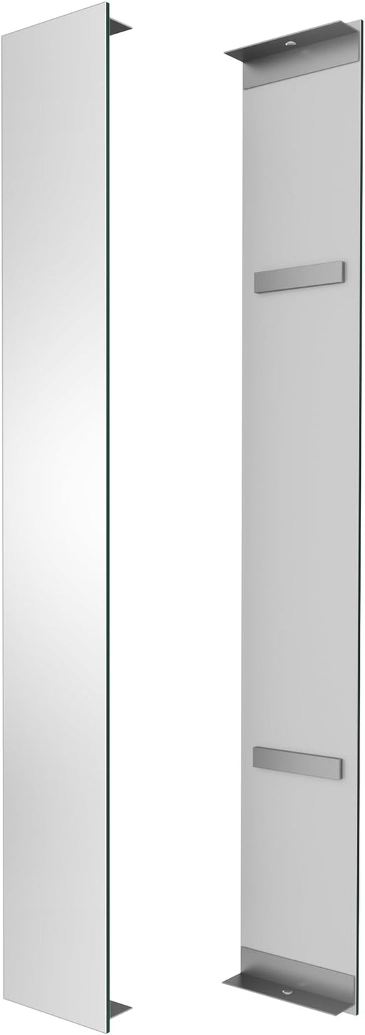 Side Mirrored Kits, 4'' W x 30'' H Decorative Side Mirrors Set of 2 for 30-Inch-Height Beveled Lighted Mirror Cabinet Surface-Mounting-Use Only (for Model-Anglora)