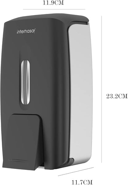 interhasa! Soap Dispenser Wall Mount Refillable 28oz Hand Sanitizer Dispenser Commercial Hand Soap Dispenser for Bathroom Support Liquid Gel Soap