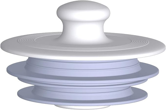 Bathtub Drain Stopper, Drain Plug, Silicone Stopper (Patented Design) (1, Large,Gray)