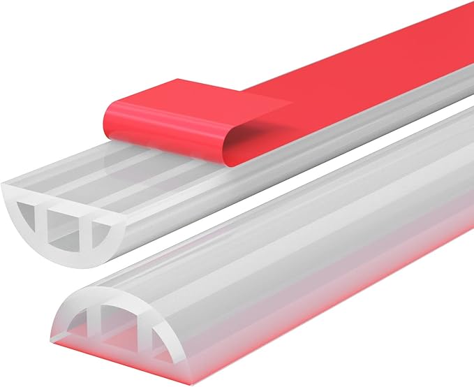 98" Shower Threshold Water Dam, Self-Adhesive Shower Barrier and Kitchen Water Stopper sealing Retention System Rubber Shower Guard Dam for Dry And Wet Separation Caulk Seal Strip Edge Trim