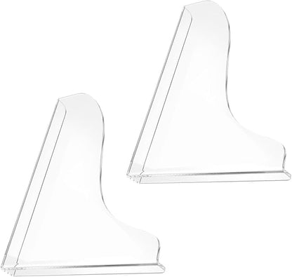 2 Pack Clear Acrylic Shower Splash Guard for Bathtub Corner Water Barrier Adhesive Tub Edge Protector