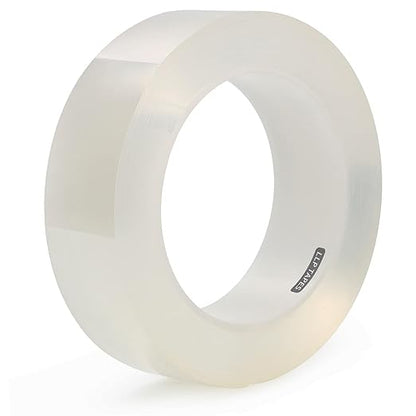 LLPT Caulk Tape Clear 1.2 Inch x 33 Feet Extra Waterproof Heavy Duty Adhesive Caulking Strips for Sink Shower Bathtub Toilet Lavabo Kitchen (CT123)