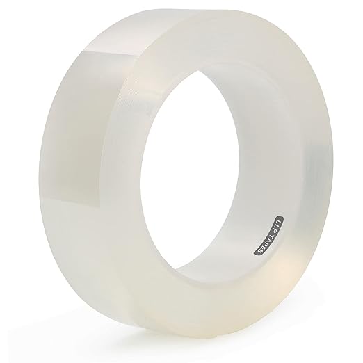 LLPT Caulk Tape Clear 1.2 Inch x 33 Feet Extra Waterproof Heavy Duty Adhesive Caulking Strips for Sink Shower Bathtub Toilet Lavabo Kitchen (CT123)