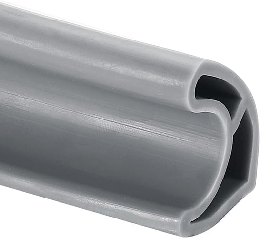 uxcell Shower Water Barrier, 55" TPE Splash Guard Shower Water Stopper Retention System for Bathtub Sink Washing Machine Dry and Wet Separation, 1.18"W x 1.77"H, Gray