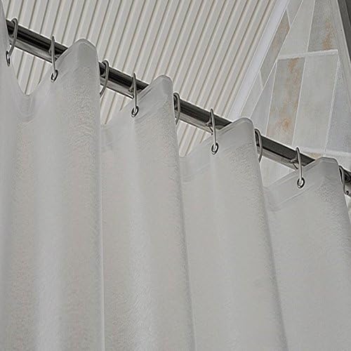 AooHome Shower Curtain Liner - 8G Eva Heavy Duty Frosted Bathroom Plastic Shower Liner with Rustproof Metal Grommets and 5 Bottom Magnets, Thickness, Water Repellent, Semi-Transparent, 72 x 75 Inch