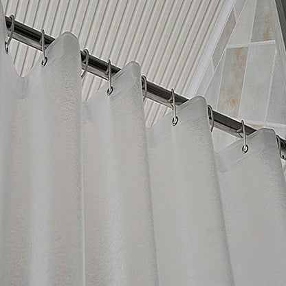 AooHome Shower Curtain Liner - 8G Eva Heavy Duty Frosted Bathroom Plastic Shower Liner with Rustproof Metal Grommets and 5 Bottom Magnets, Thickness, Water Repellent, Semi-Transparent, 72 x 75 Inch