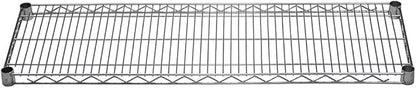 Shelving Inc. 14" d x 42" w Chrome Wire Shelving with 2 Tier Shelves, Weight Capacity 800lbs Per Shelf