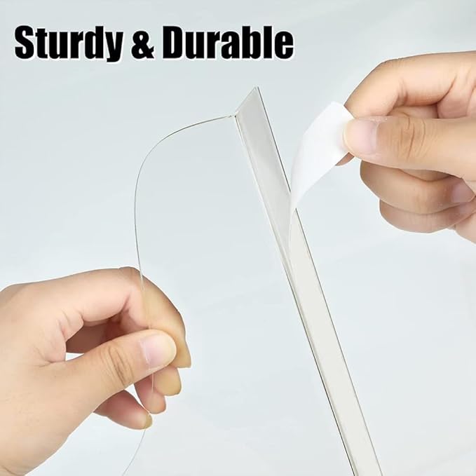 2 Pcs Bathroom Shower Splash Guard for Tub, Bathtub Water Guards, Shower Water Guard for Bathtub Shower Guards Removable, Bathtub Water Splash Guards Corner Guards to Keep Water in Shower Bath