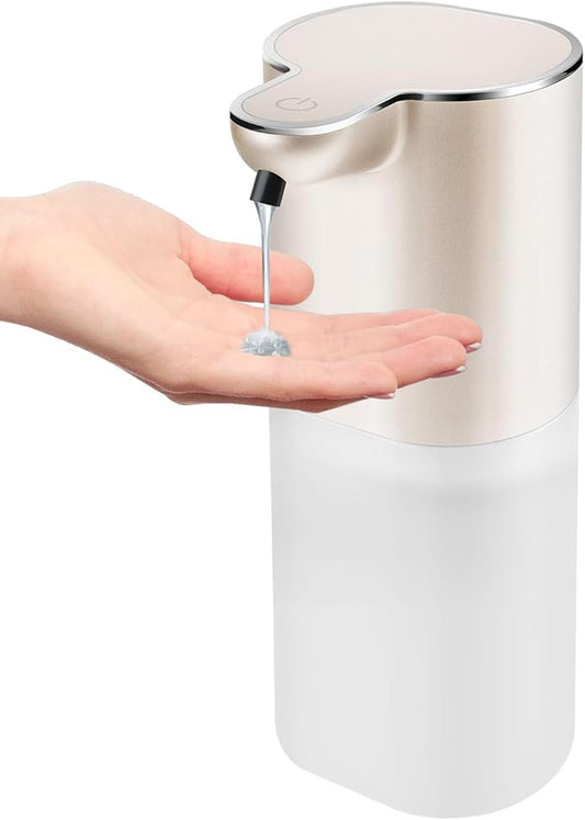 Automatic Liquid Soap Dispenser with 4 Adjustable Volume Control, Touchless Rechargeable Hands Free Auto Soap Dispenser for Kitchen, Bathroom, Hotel, Restaurant,13.5oz/ 400ml