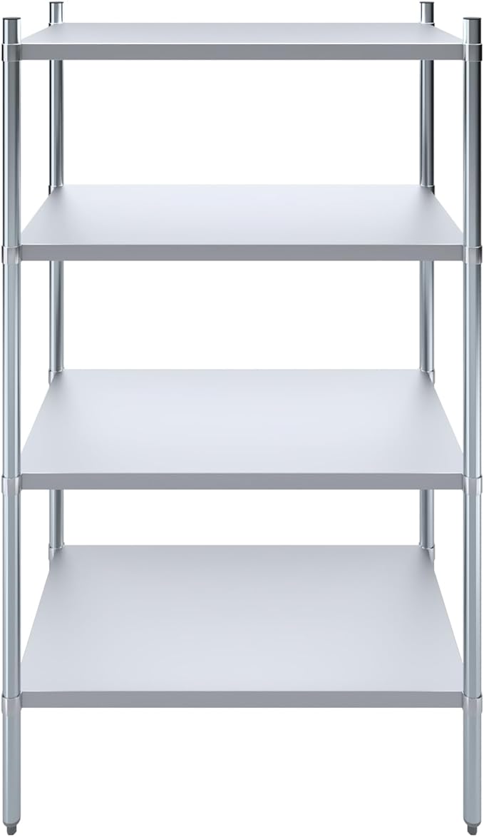 AmGood 4 Tier Galvanized Steel Dry Storage Unit. 24 in. x 43 in. x 72 in.