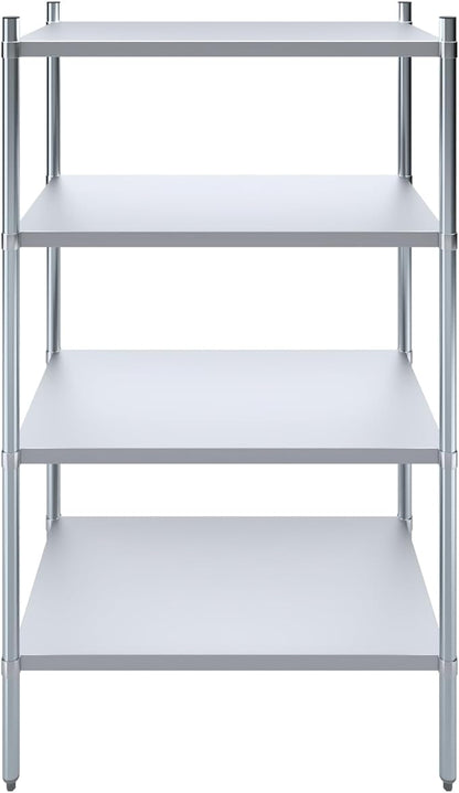 AmGood 4 Tier Galvanized Steel Dry Storage Unit. 24 in. x 43 in. x 72 in.