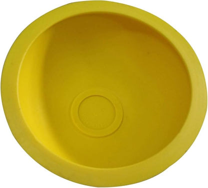 Coralpearl Drain Plunger, Small Hand Force Plumber Helper, Little 4 inch Cup Clog Remover, Tiny Rubber Unclogger in 9" Short Handle for Kitchen Sink, Bathroom Toilet, Shower Bath Tub (Yellow)
