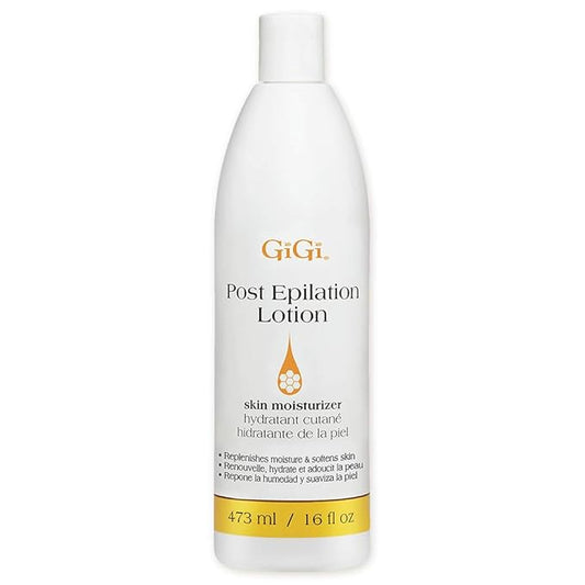 GiGi Post Waxing Lotion - Soothing After Wax Care Treatment, Moisturizing Post Epilation Care, Hydrating Skin Softener, 16 fl oz