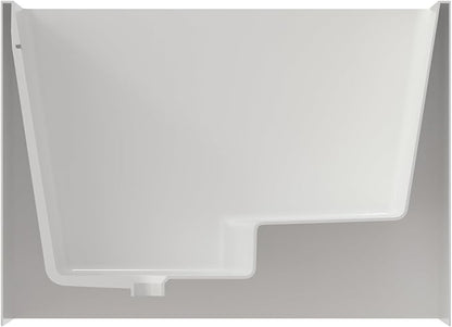 35" Acrylic Freestanding Bathtubs, Stand Alone Tub, Japanese Soaking Tub for Bathroom, Integrated Overflow and Drain, cUPC Certified, Gloss White
