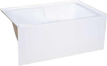Swiss Madison Well Made Forever SM-AB549 Voltaire Alcove Tub 54" x 30" with Armrest in Glossy White