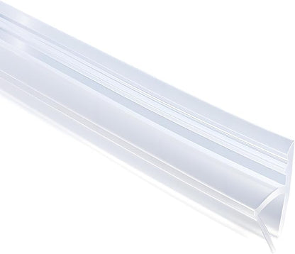 Shower Door Side Seal Strip,79 Inch H-Type Frameless Shower Door Seal, H-Type Shower Door Sweep for 1/4"(6mm) Thick Glass
