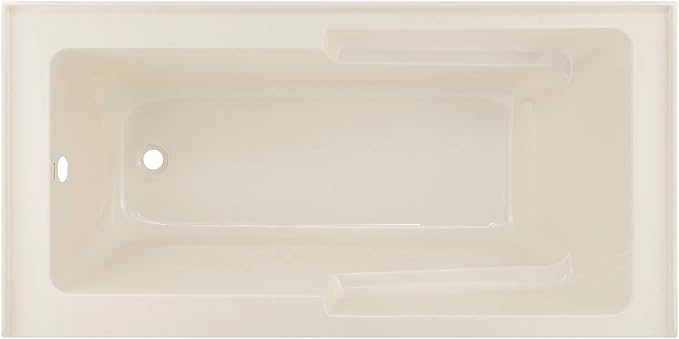 Voltaire 60" X 30" Left-Hand Drain Alcove Bathtub with Apron in Bisque