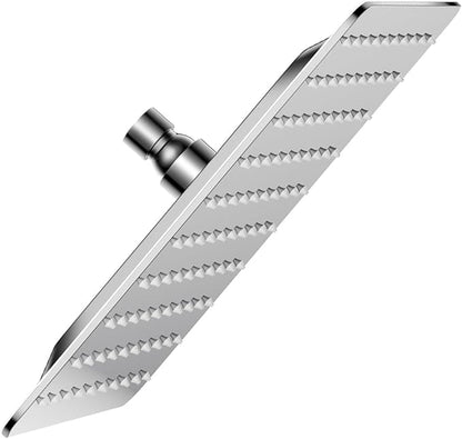 VBFF-Shower Head,rain shower head, 8 inch- Square Shower Head, 1.8 GPM Flow Rate, rainfall showerhead,VBFF07 (Chrome)