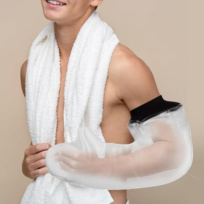 Cast Covers for Shower Arm, Waterproof Cast Cover, Cast Cover for Swimming, Cast Protector for Show Adult, Elbow, Hand, Elbow, Upper Arm (Diameter - 7.9") Extra Long