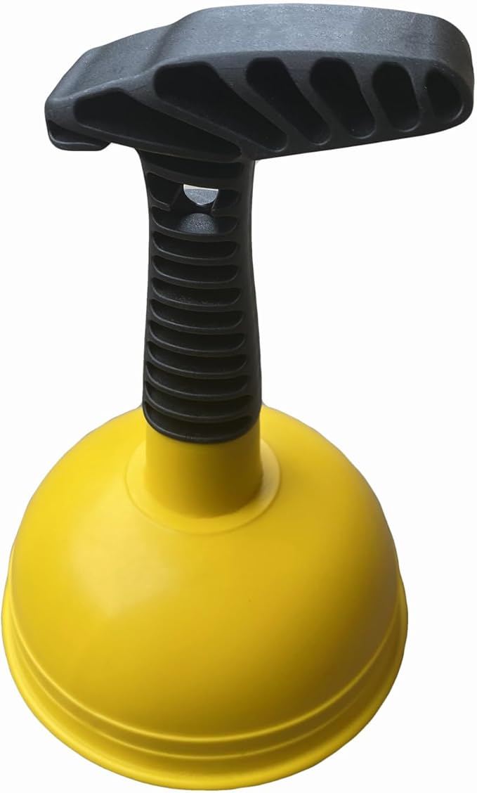 Sink Plunger, Mini Plunger with Short Handle, More Air Thrust Plunger Unclogging Tool for Kitchen Sink, Shower, Bathroom Drains, Bath (6.3 x 4.8 x 3.1 Inch)