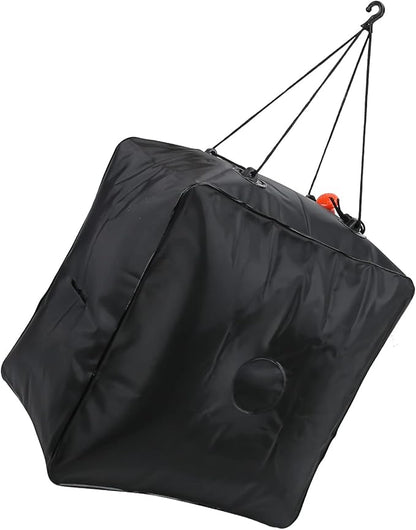 40L Solar Shower Bag, Portable Water Bag with Energy Heated System, Solar Heated Outdoor Camping Shower Bag with Advanced Shower Head, Large Capacity 10 Gallons for Hiking Beach Tr