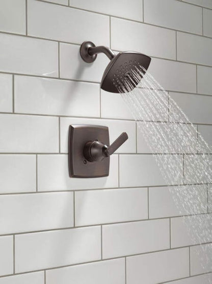 Delta Ashlyn 14 Series Rain Shower Faucet Set, Oil Rubbed Bronze Shower Head and Handle Set, Valve Trim Kit, Venetian Bronze T14264-RB (Valve Not Included)