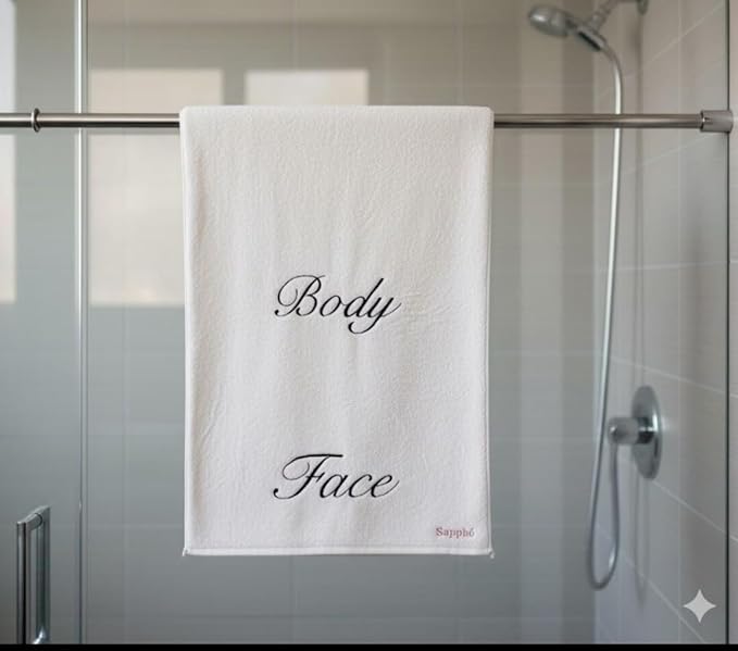 White Beautiful Comfortable Cotton Bath Towels, (54x27) 137.16 cm x 68.58 cm, White, Hair, Face. Body Design, Premium Bathroom Collection