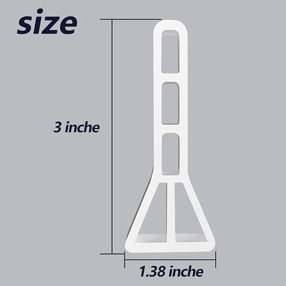 3" High Shower Threshold Water Dam 67 IN Collapsible Shower Water Splash Guard for Curbless Shower Threshold Barrier Water Stopper for Wet and Dry Separation Bathroom and Kitchen (White)