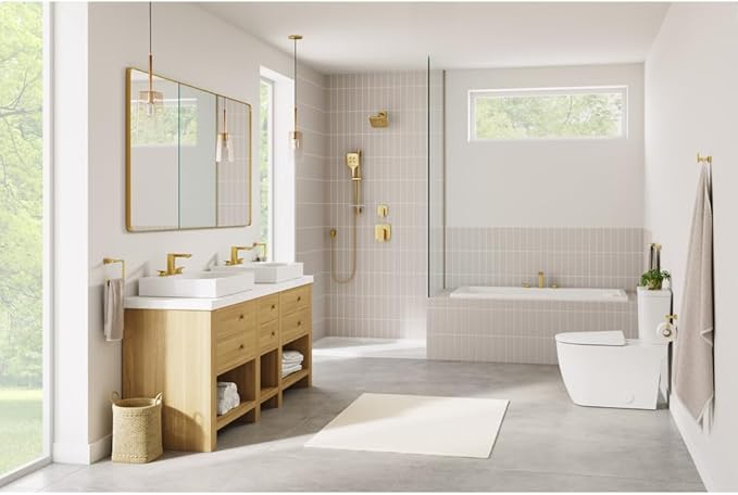 Grohe 101920GN00 Cubeo Single Hole Single Handle M-Size Bathroom Faucet, 1.2 GPM, Brushed Gold