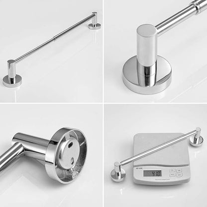 BESy Adjustable 15.9 to 28.6 Inch Single Bath Towel Bar Rack for Bathroom Accessories SUS304 Stainless Steel Towel Holder, Wall Mount with Screws Hand Towel Bar Rod Hotel Style, Polished Chrome