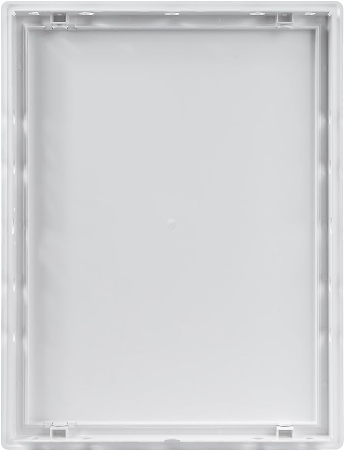 12x16 Inch White Access Panel – ABS Plastic Rectangular Wall & Ceiling Access Door for Plumbing Electrical HVAC – Easy Install Indoor Panel for Drywall, Home Improvement and Maintenance